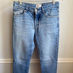 AMI FIT TAPERED BLUE DENIM JEANS MENS 31 X 28